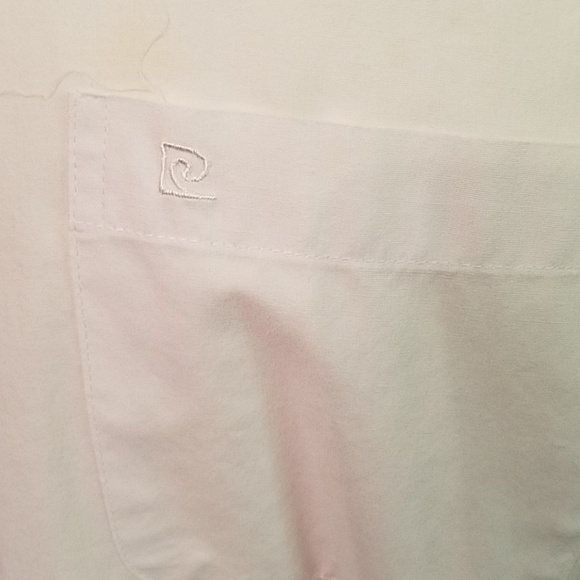 5/$15 Men's White Pierre Cardin shirt - Picture 5 of 10
